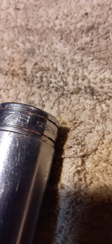 SNAP-ON 3/8" DRIVE 7/8" SAE 6 POINT DEEP WELL SOCKET
