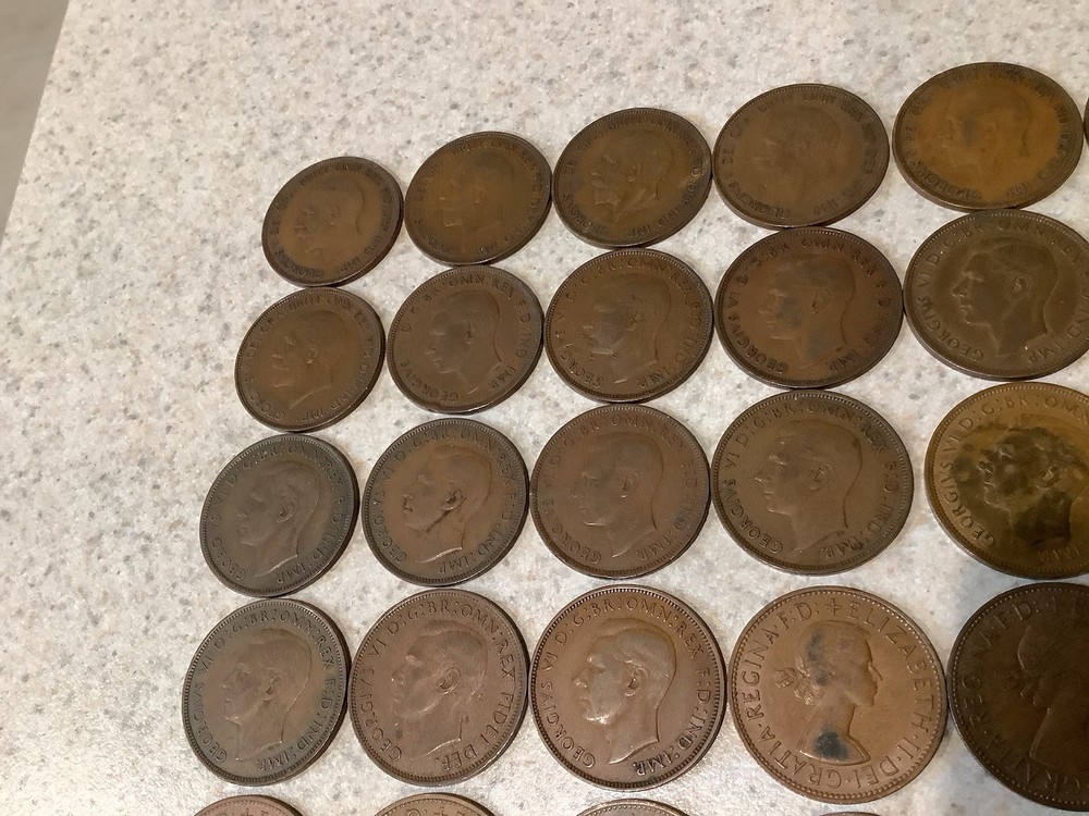 Great Britain 32 Large One penny Mixed Dates
