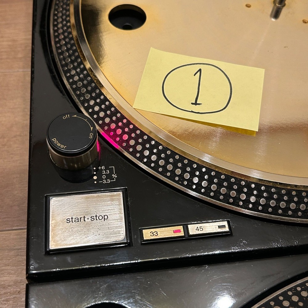 Technics SL-1200LTD Pair DJ Turntable Gold Maintained Tested & Working