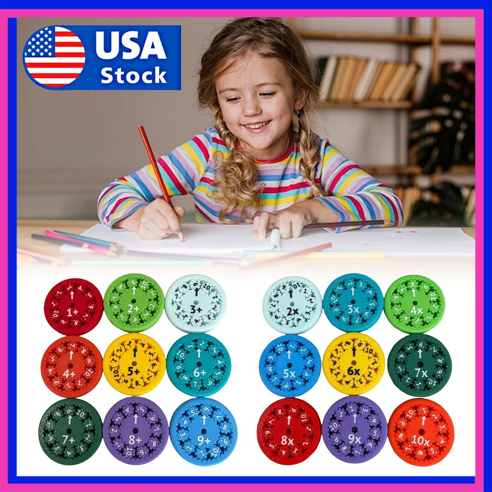 Math Facts Fidget Spinners Addition Multiplication Game Educational Toy GN