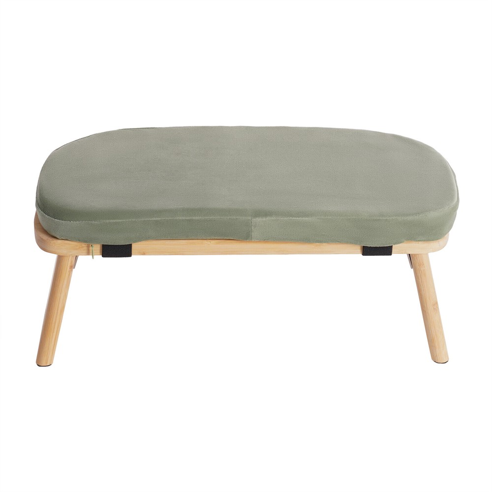 Foldable&Ergonomic Meditation Stool Foldable Kneeling Meditation Bench w/Cushion