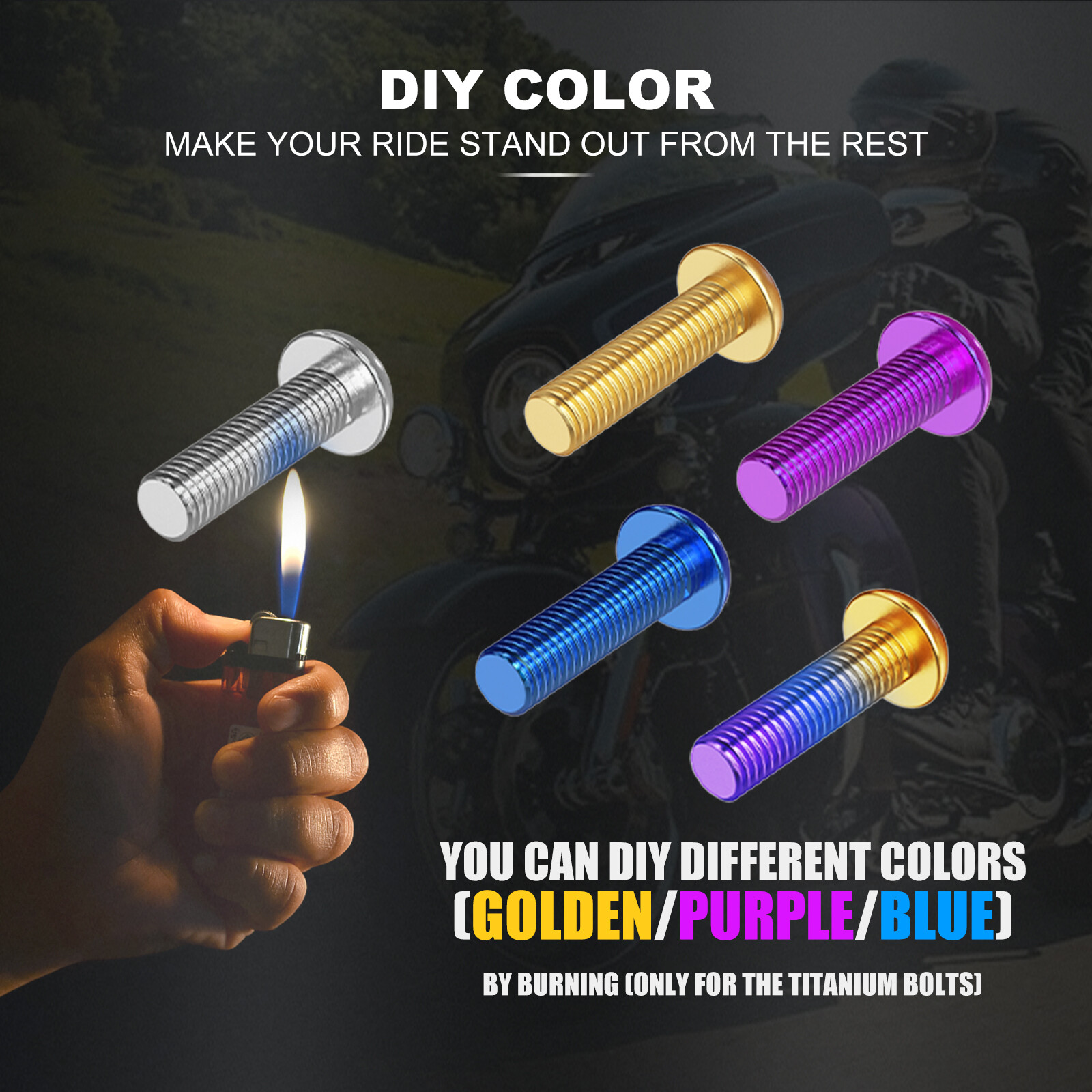 Front Brake Rotor Disc Hardware M8 Bolts Kit for Harley Street Glide FLHX 09-22