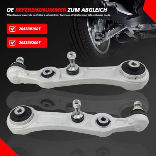 Front Left Right Lower Control Arm Set for Front Lower Swing Arm Straight L+R