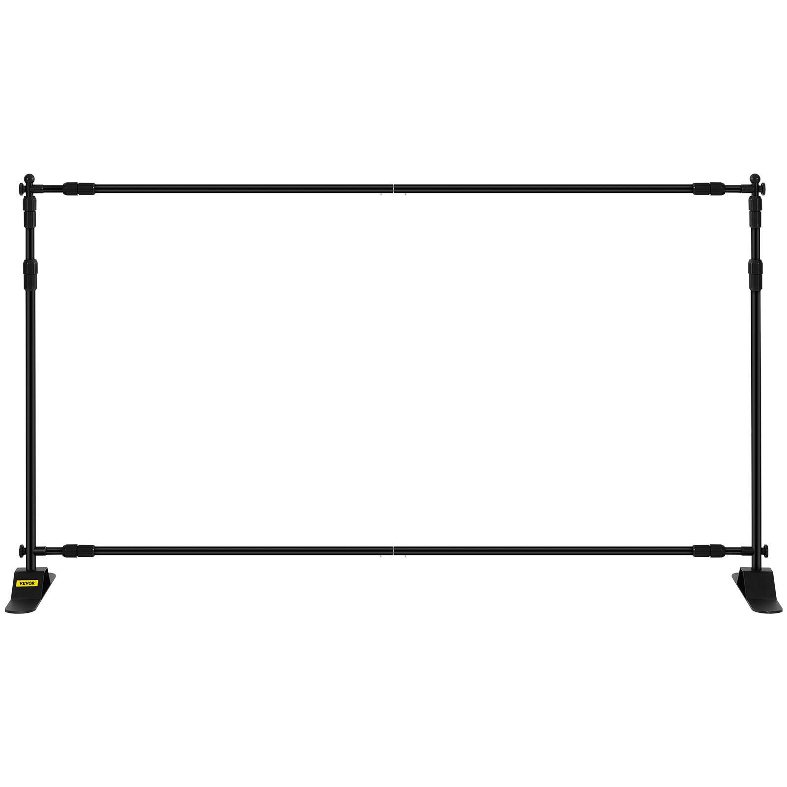 8x10Ft Banner Stand Heavy-Duty Backdrop Stand Telescopic Adjustable Repeat Step