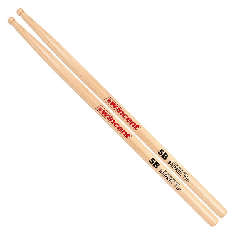 Wincent 5B Precision Hickory Drumsticks - Round Tip