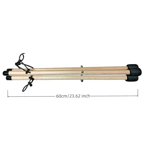 Handpan Stand & Tongue Drum Holder - Adjustable Solid Wood Tripod Bracket for