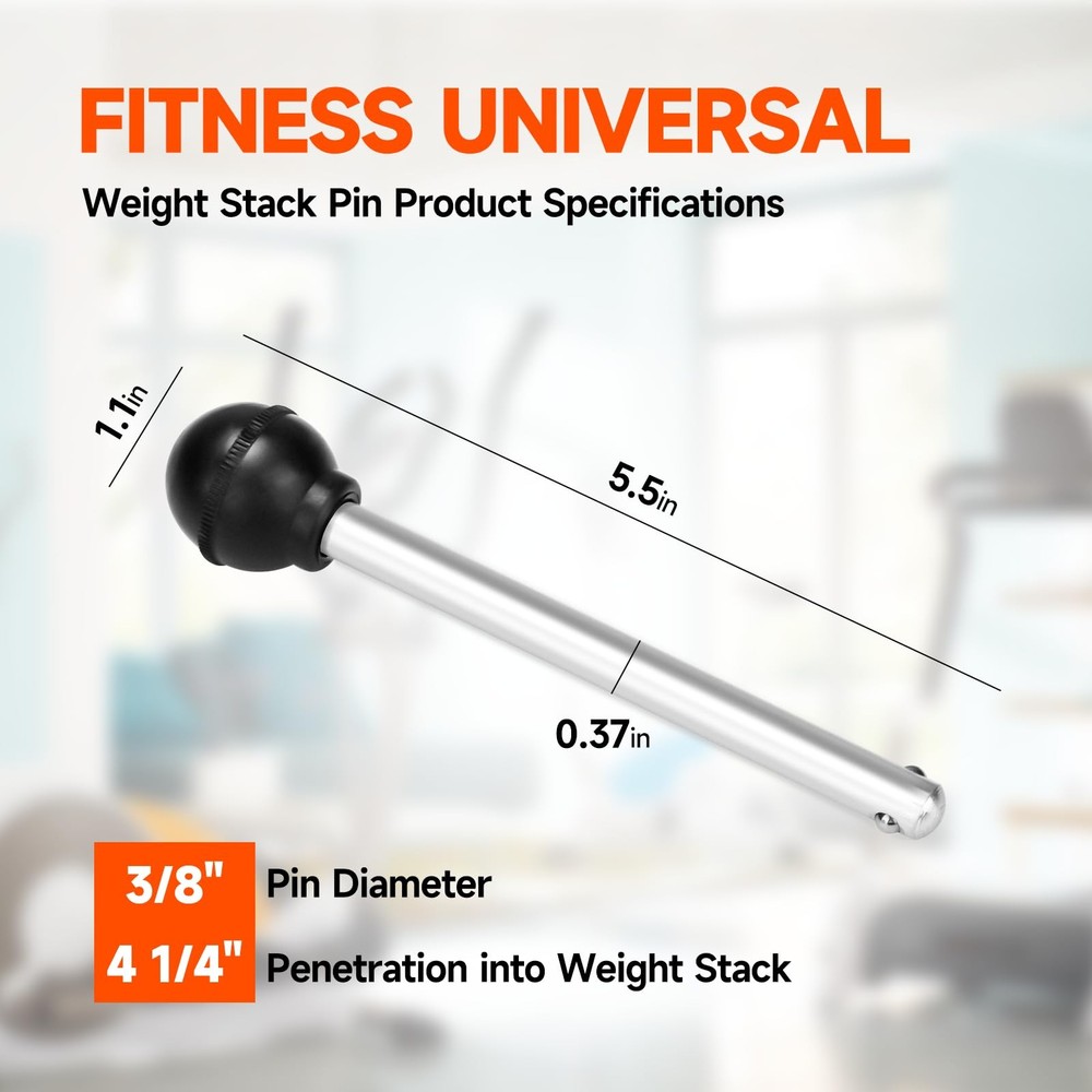 ArrogantF Weight Stack Pin Gym Heavy Duty Replacement Black