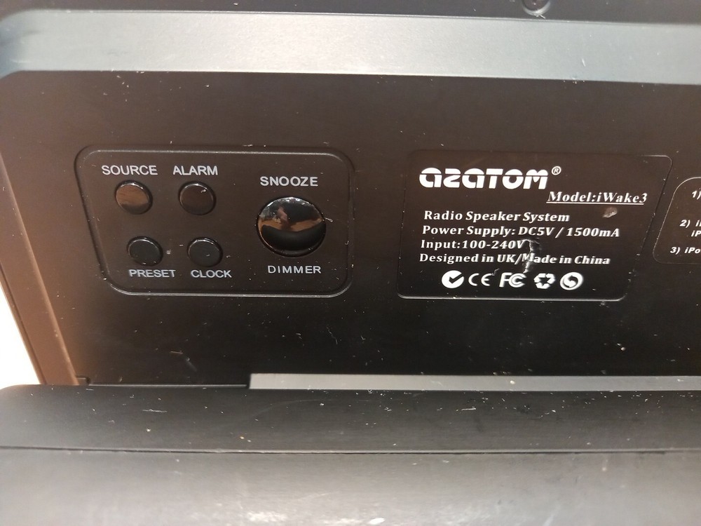 Azatom I wake 3 Radio Speaker System - Black - Unit Only