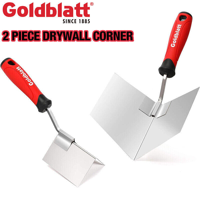 2PC Drywall Corner Tool 5" Outside Corner Knife & 3-1/2" Inside Corner Knife Set