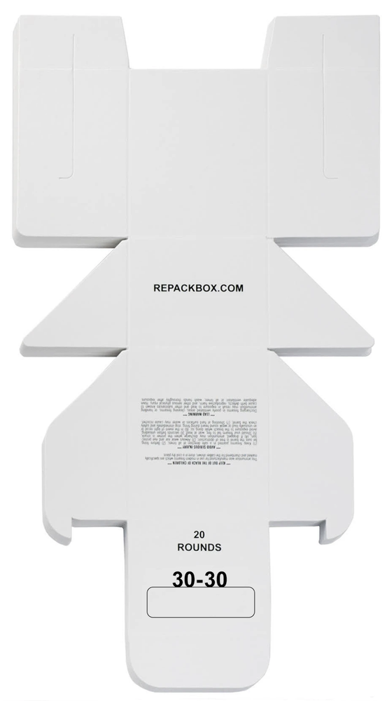 REPACKBOX® 3 SAMPLE BOXES - Military Cardboard 30-30 WINCHESTER Ammo Box
