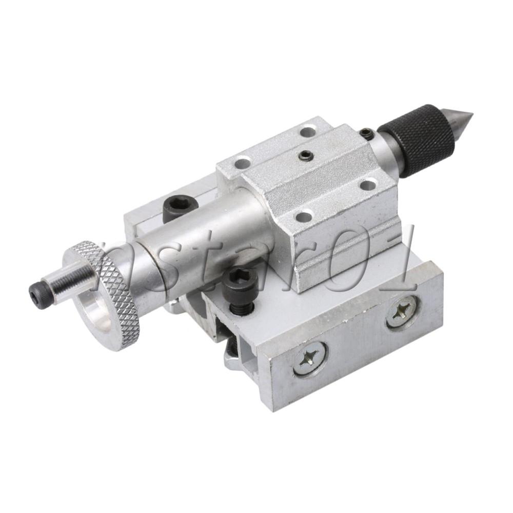 Lathe Machine Adjustable Tailstock Inrial Puncher Silver