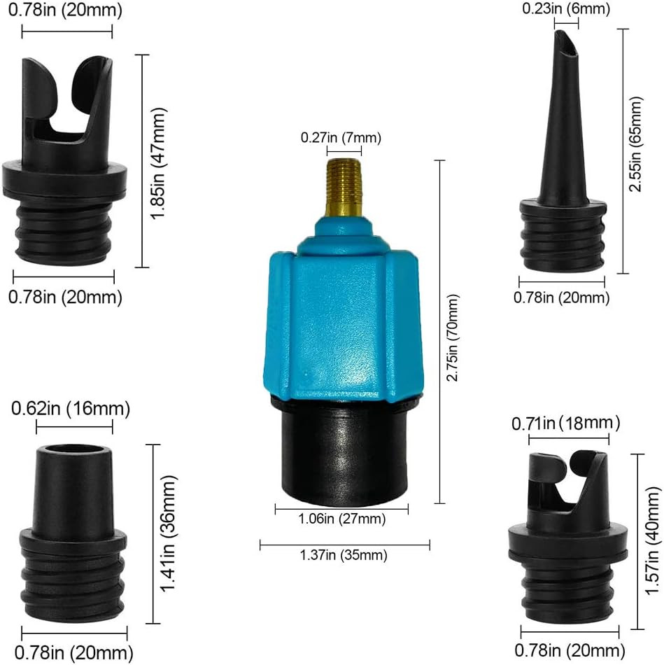 Paddle Board Pump Adapter, Air Pump Adapter for Inflatables, SUP Pump Adaptor