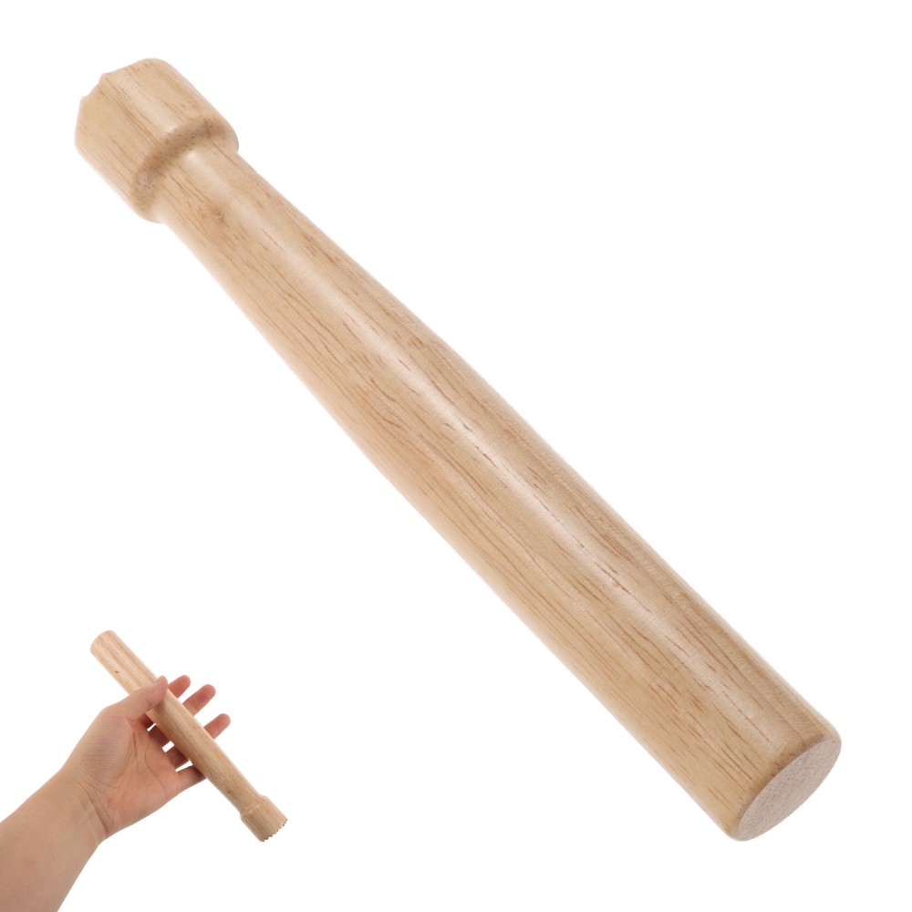 Wooden Cocktail Pounding Rod Lemon Mini Squeezer Bartender Muddler Tool