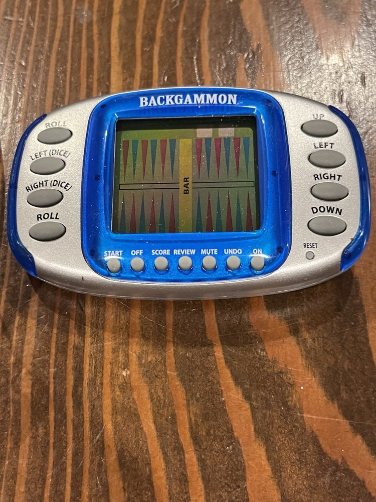 Backgammon Game Electronic Handheld Vtg Travel Size