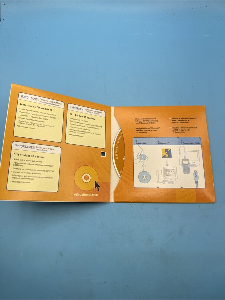 Texas Instruments TI Graphing Product CD v1.4 PC CD-ROM