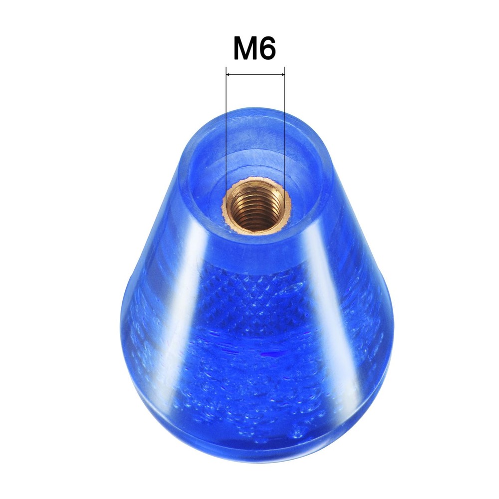 Ellipses Oval Joystick Top Ball Head Arcade Knob Blue