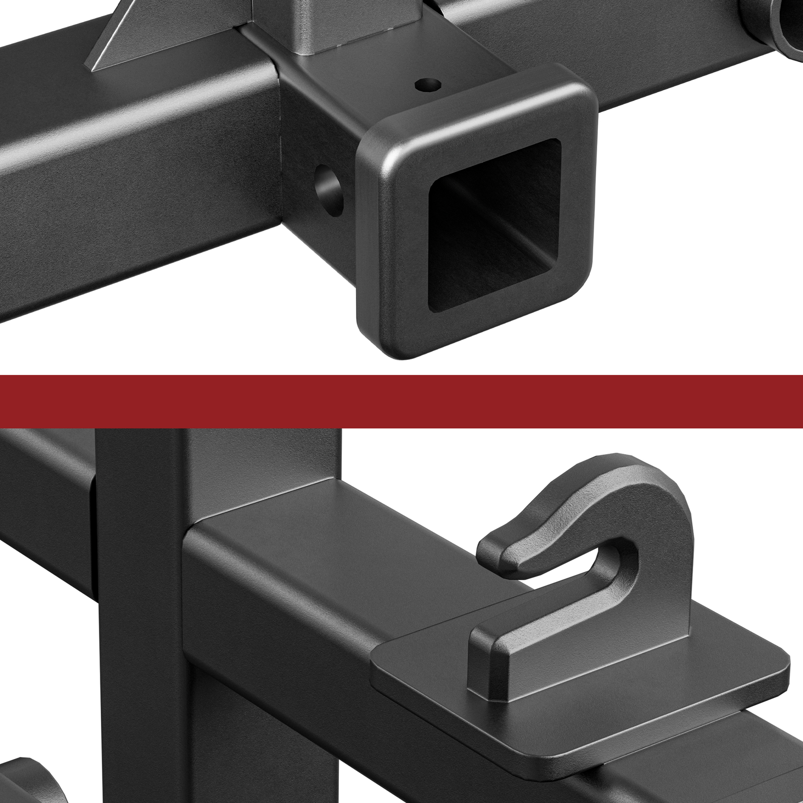 3 Pt Trailer Hitch 2" Receiver w/3/4" Hay Spear Holes & Bucket Hooksfor CAT 0 &1