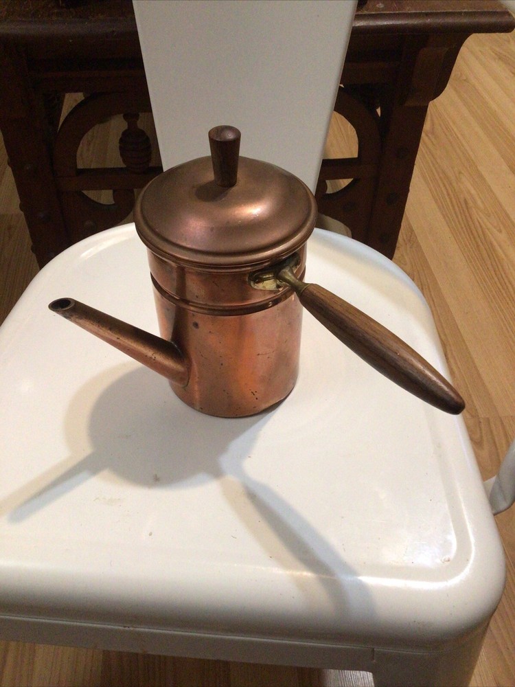 Vtg  Copper Turkish Coffee Pot Percolator