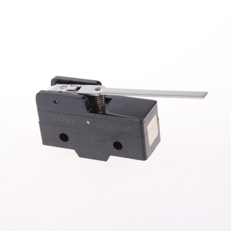 Ui 380V Ith 15A Long Hinge Lever Basic Micro Switch 1 NO 1 NC