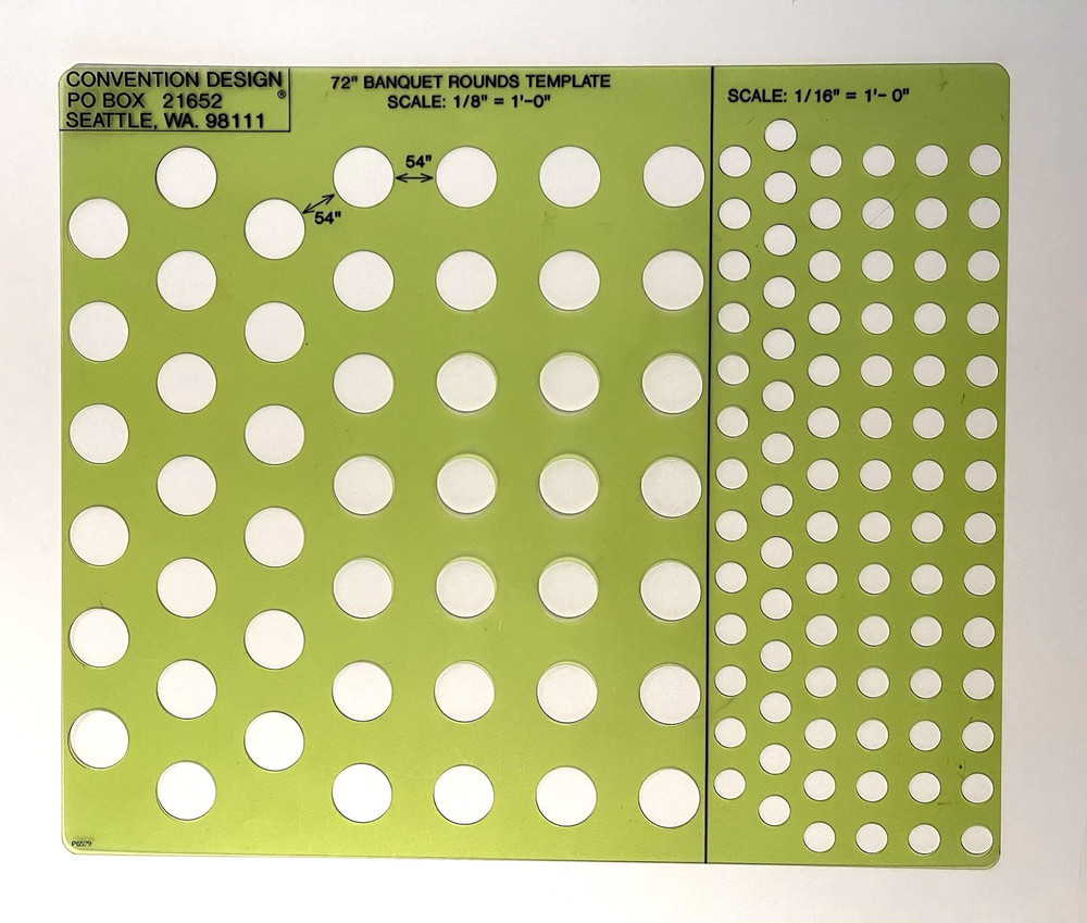 3 Convention Design Templates - 72" Rounds/Buffet/Convention