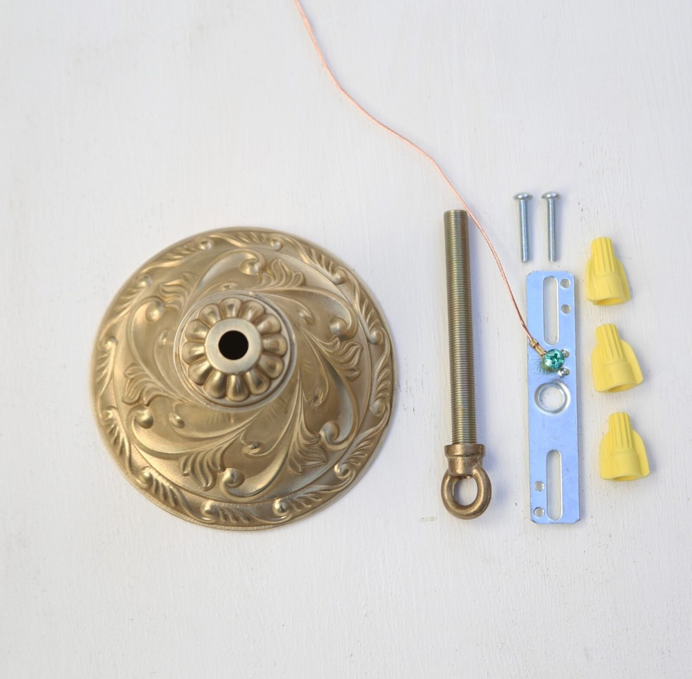 NEW Die Cast Brass Ceiling Canopy, 4-3/4" diameter Unfinished