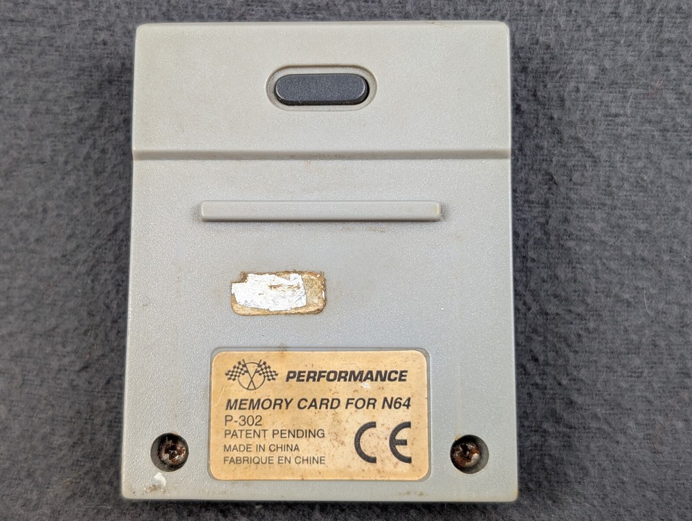 Performance Memory Card Plus for Nintendo 64 N64 NES Un-Tested Cleaned