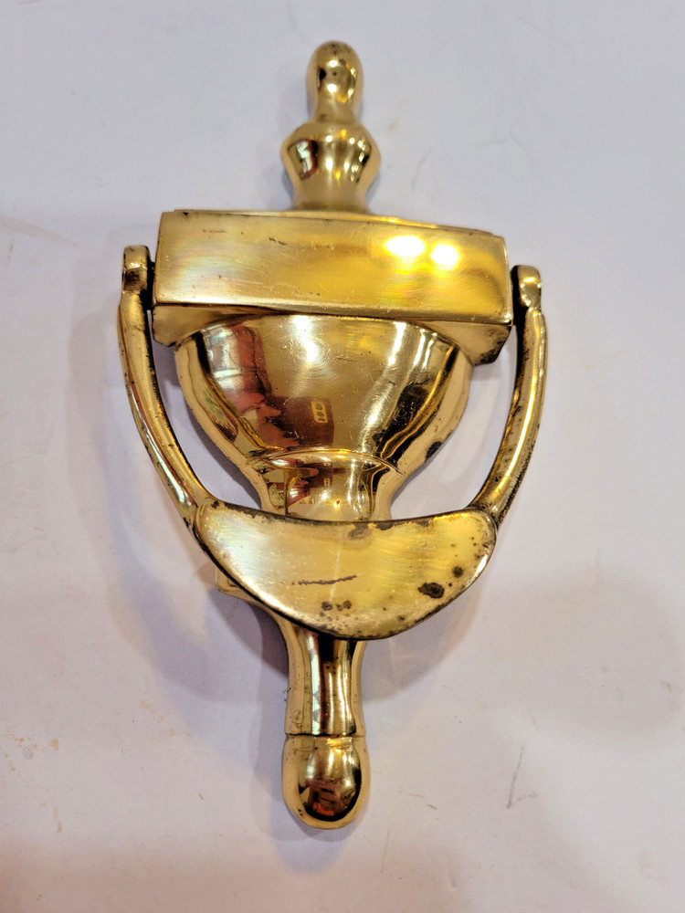 Brass Door Knocker Colonial Style Solid Can be Engraved 6.25" Long 3.25" Wide