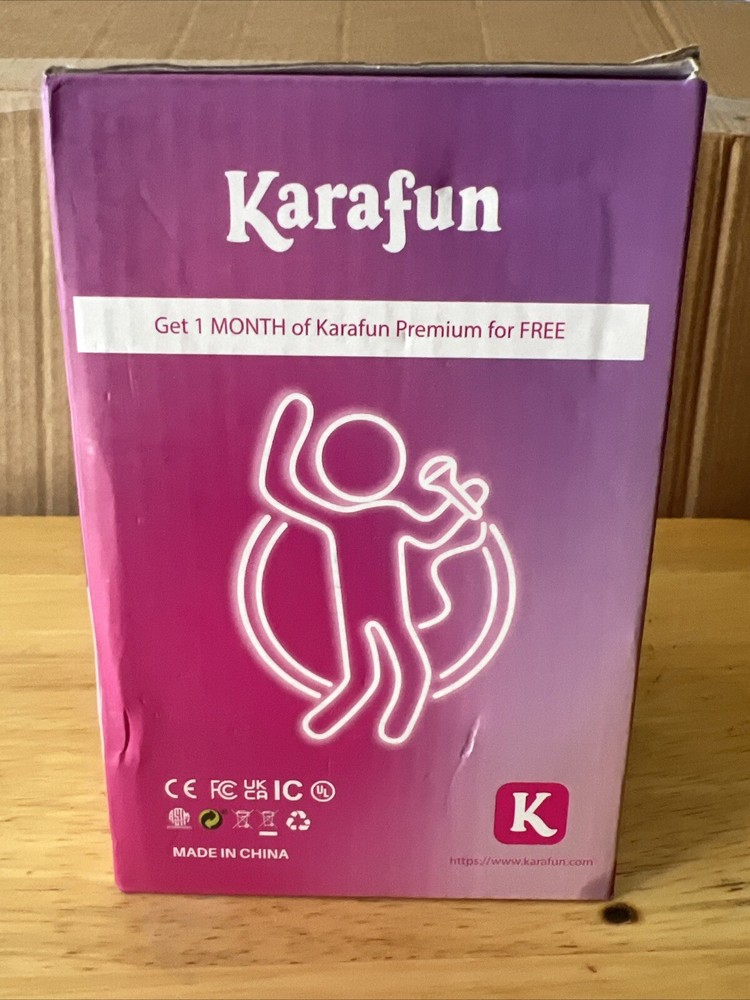 Karafun Iroo Mini Karaoke Machine With One Microphone Pink