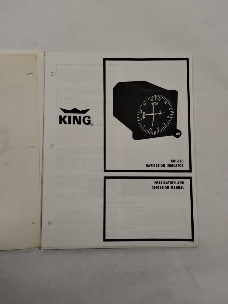 King KNI 520/521 Navigation Indicator Installation & Maintenance Manual-Copy