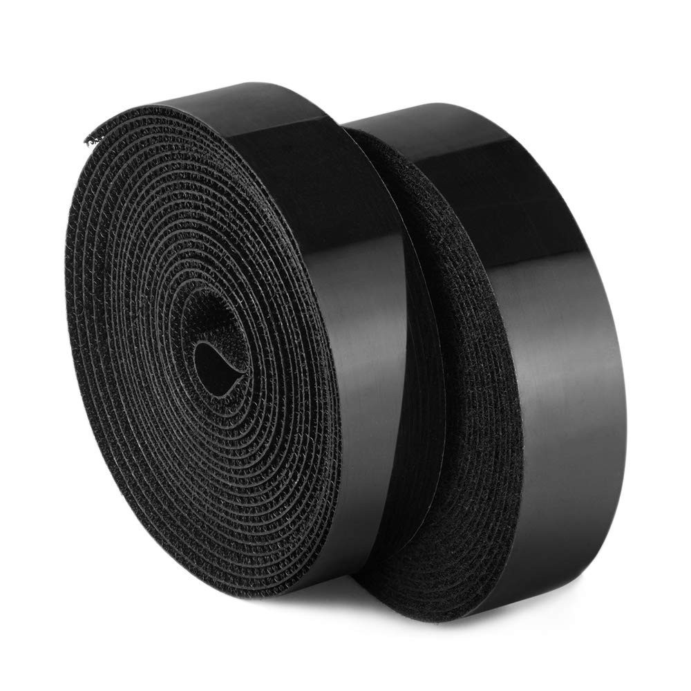 Strong Grip 1 Inch Waterproof Hook and Loop Tape - 5 Yards, Adhesive Solution