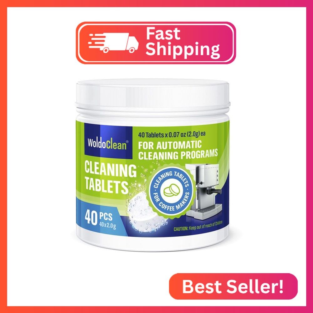 WoldoClean Espresso Machine Cleaning Tablets 40x 2g - Universal Backflush Tablet