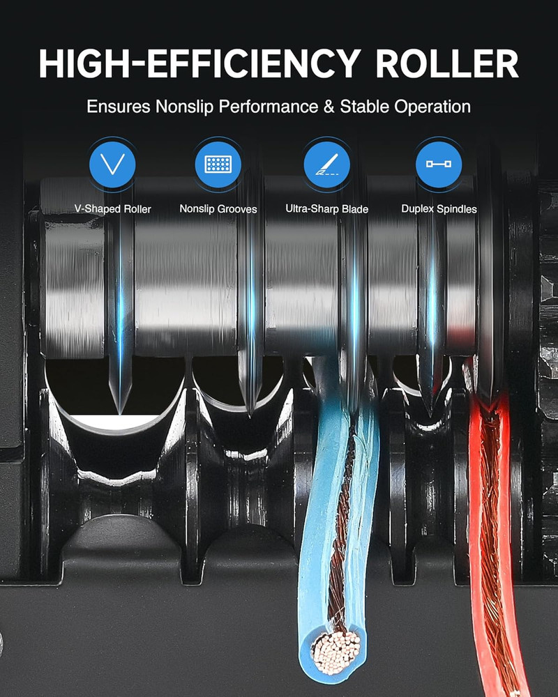 Manual Wire Stripping Machine, Drill Powered Wire Stripper Machine with 6 Channe