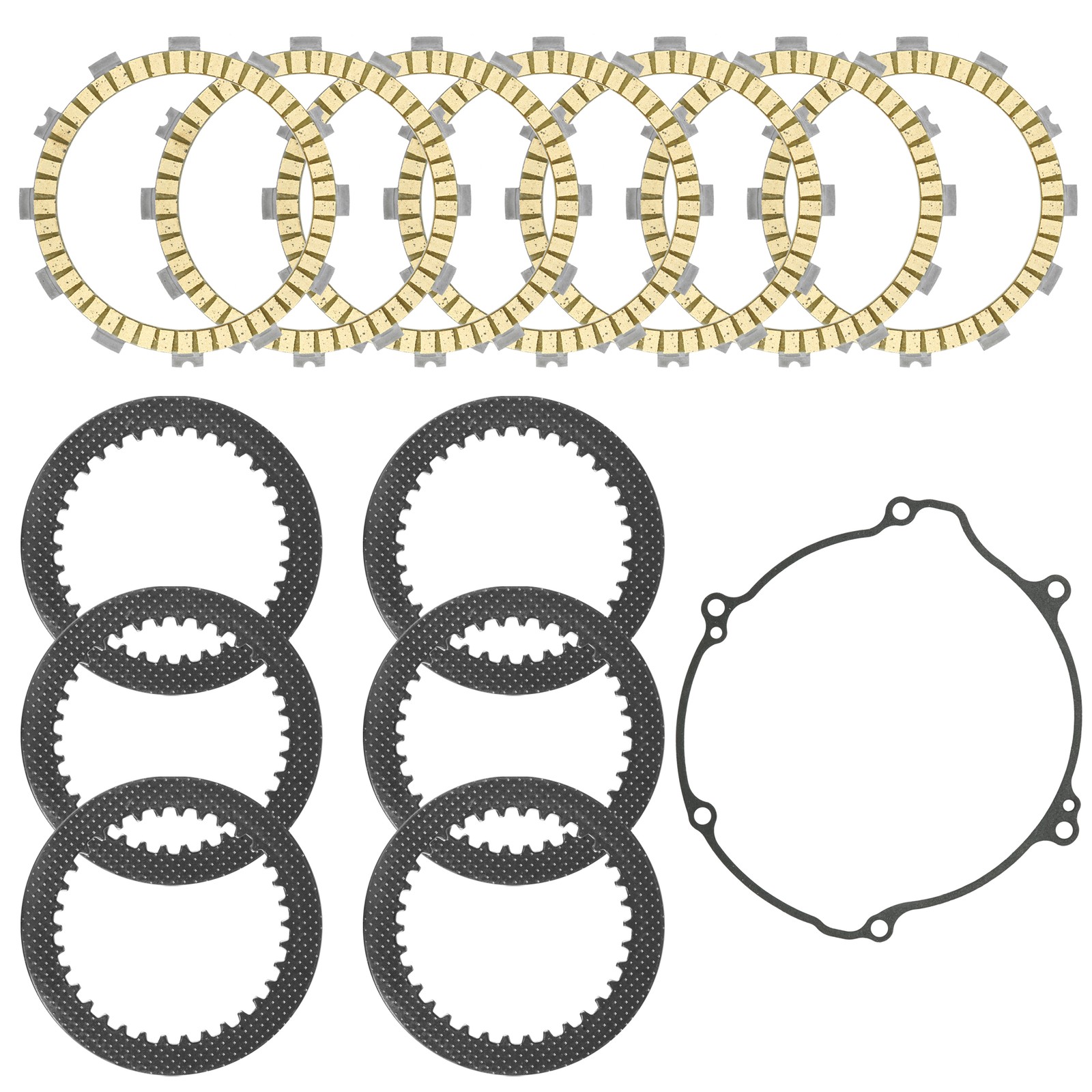 Caltric Clutch Friction and Steel Plates Kit for Kawasaki KX125 1994 - 2002