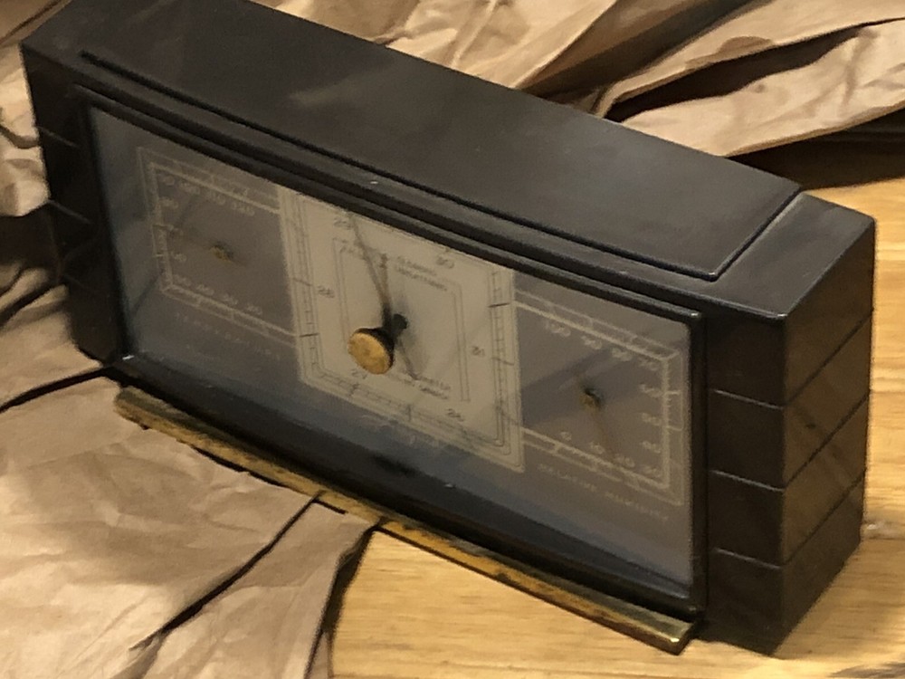 Vintage Airguide Table Top Barometer Temperature Humidity