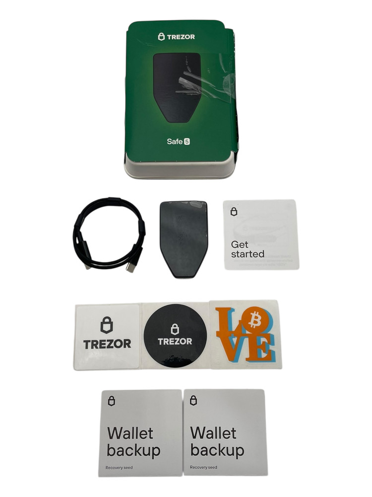 Trezor Safe 5 Crypto Hardware Wallet, Touchscreen, Haptic, Black