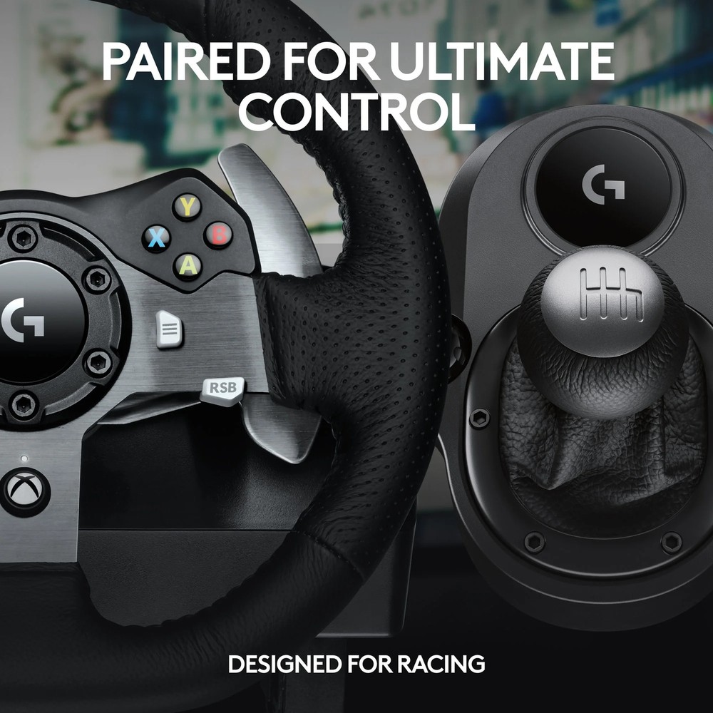 Logitech G920 Wheel and Shifter Bundle for Xbox - Immersive Gaming Experience