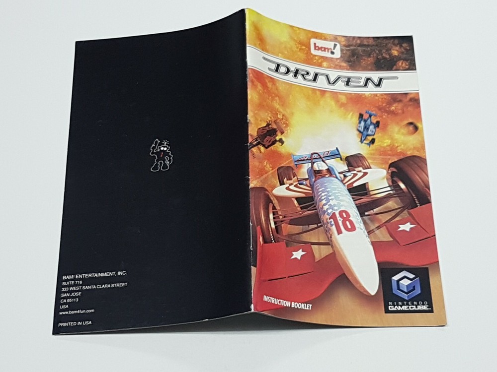 Driven Authentic Nintendo GameCube Manual Only