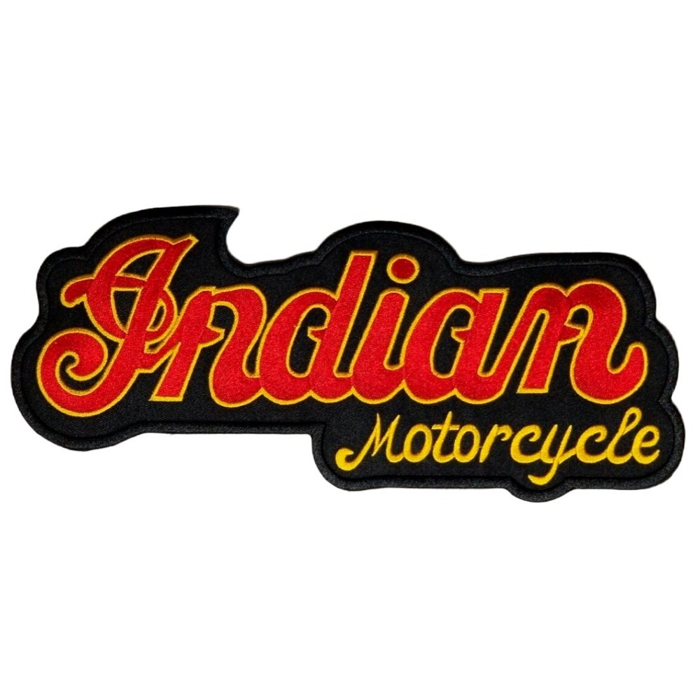 Indian Script Jacket Vest Back Patch - Iron On or Sew On Application