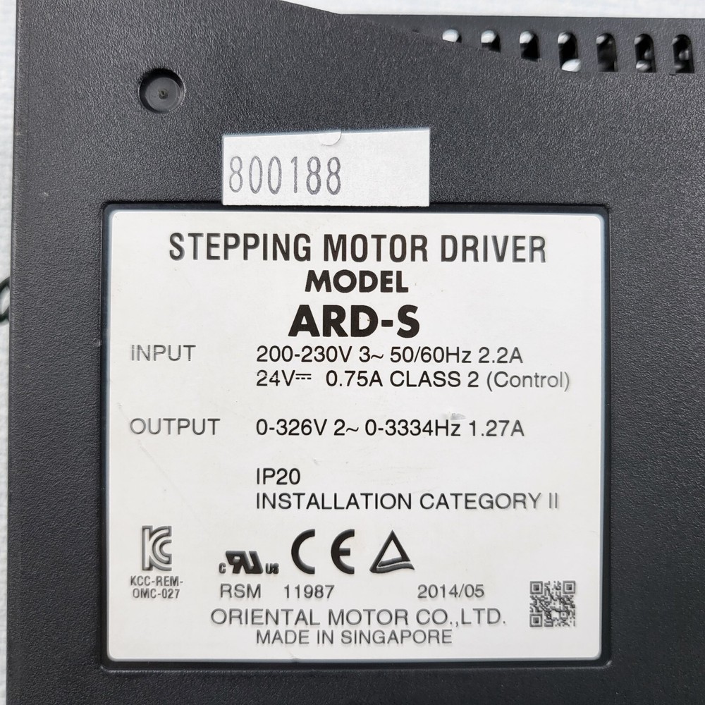 ORIENTAL STEPPING MOTOR DRIVER. ARD-S
