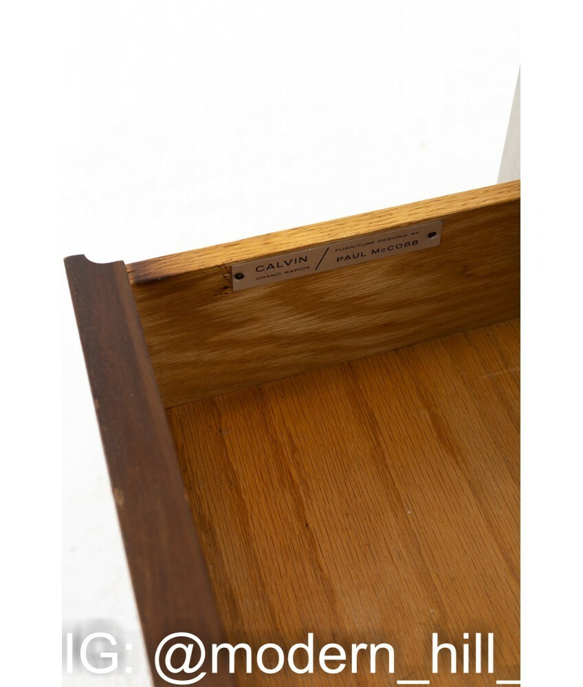 Paul McCobb for Calvin Linear Mid Century Side End Table
