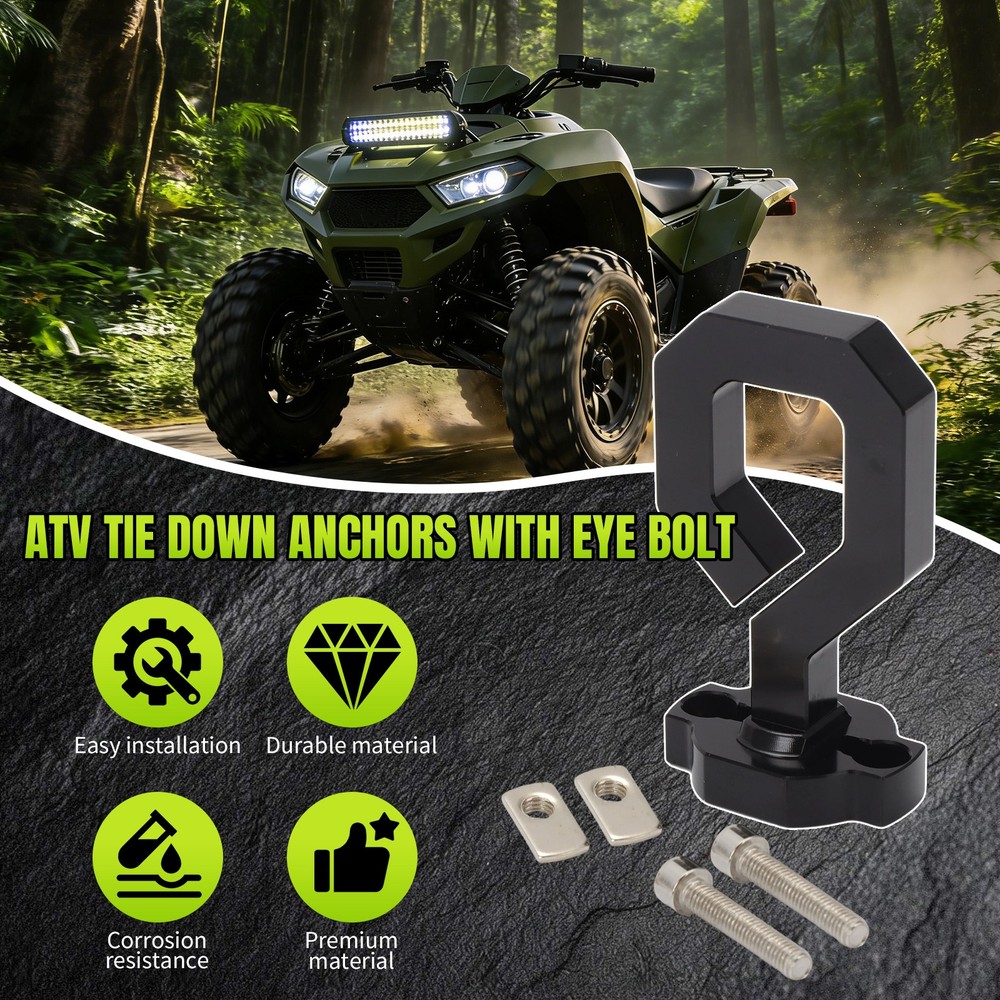 For CFMoto Quick Attach ATV & UTV Eye Bolt Tie Down & Accessory Anchor Universal