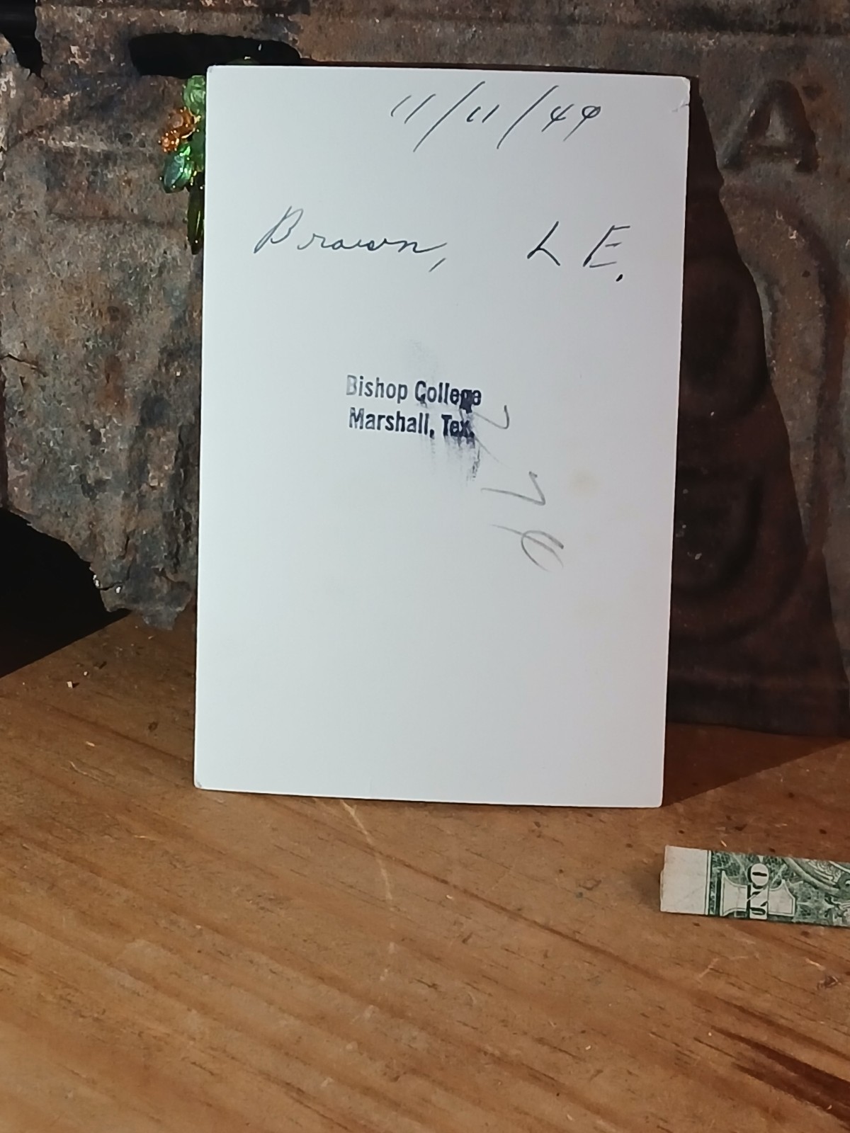 Antique African American *BISHOP COLLEGE FOOTBALL PLAYER * HBCU * MARSHALL TEXAS