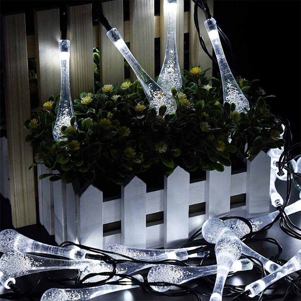 30 LED Solar String Lights Outdoor Waterproof Christmas Lights Yard Tree deco