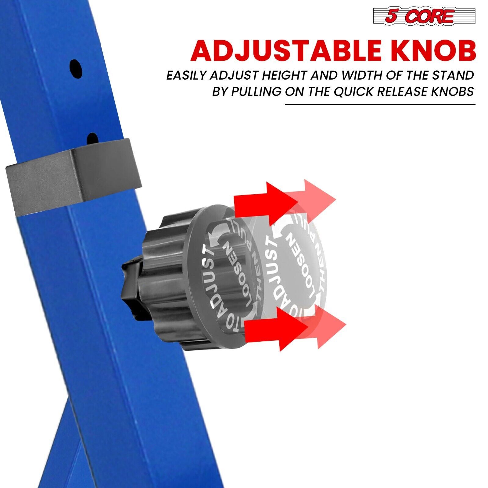 5Core Keyboard Stand Z Style Heavy Duty Piano Riser Height Adjustable Holder