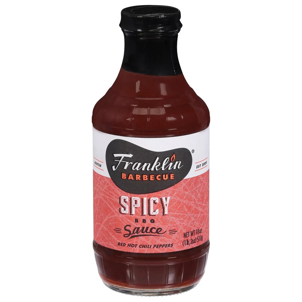 Franklin BBQ Sauce Spicy 18 Oz