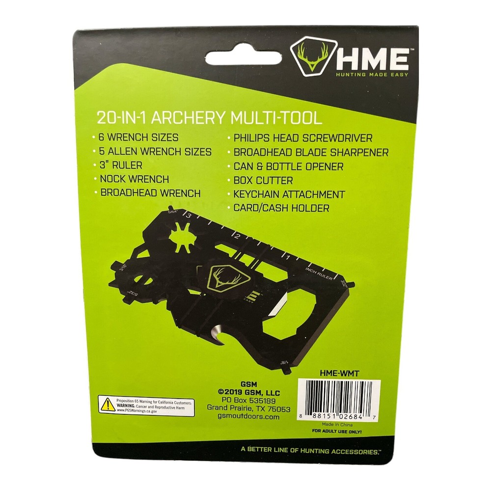 HME Hunting Made Easy 20-in-1 Archery Multi-Tool