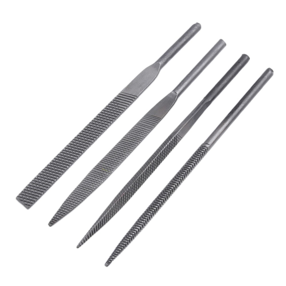 5×125mm Pneumatic File Blade Accessory for AF 5 Pneumatic Tool 4 Piece Set