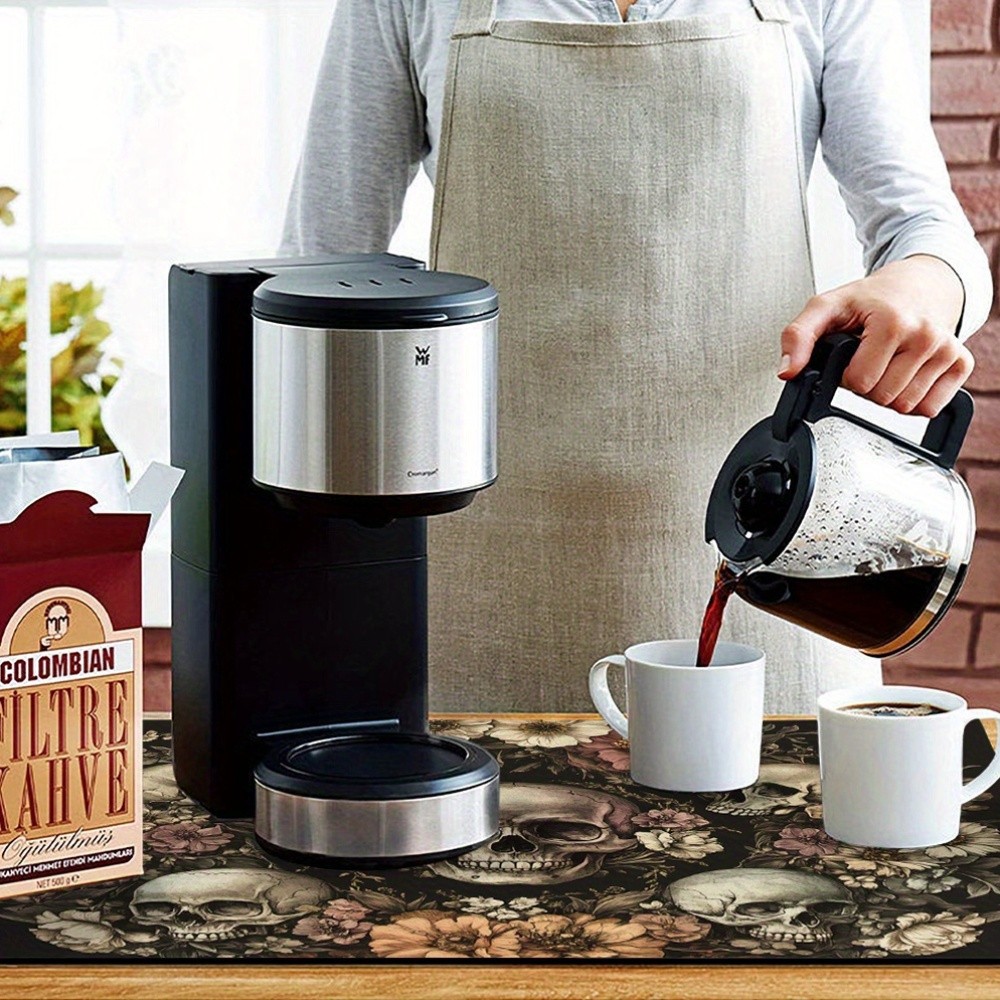 2D Kitchen Drining Mat Tea Coffee Machine Mat Dining Table Het Insultion Mat