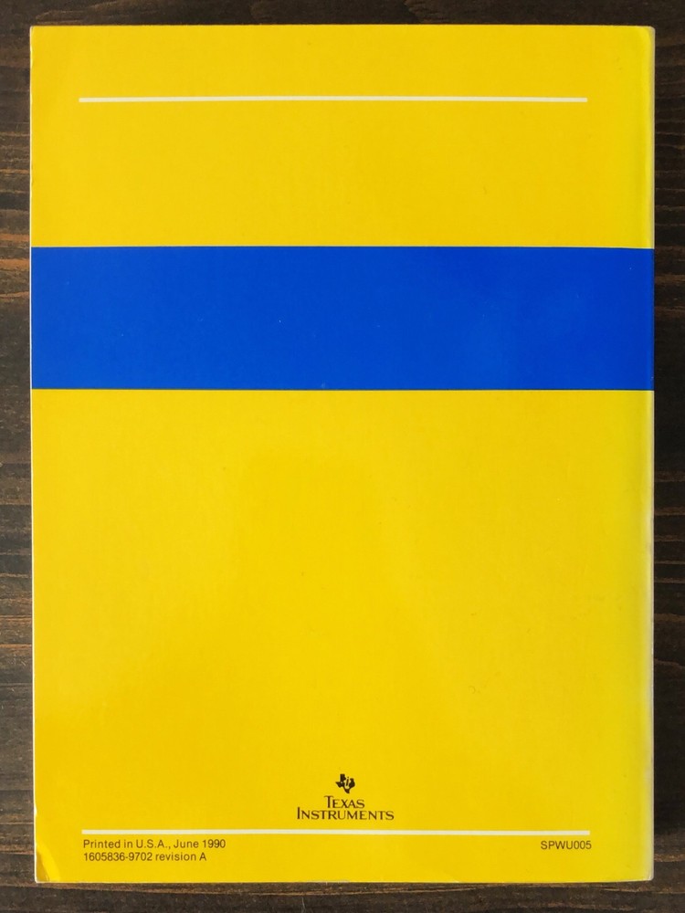 Texas Instruments TMS380 Second Generation Token Ring User's Guide (1990)