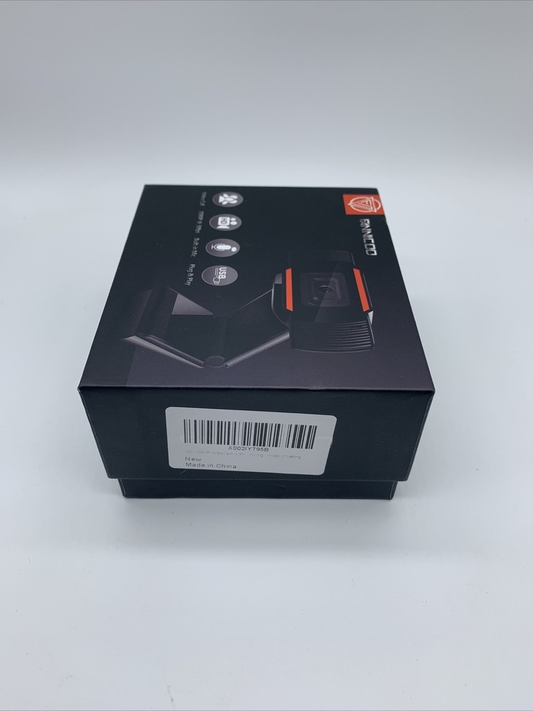 Fannicoo 1080P Webcam with Microphone USB Computer Camera